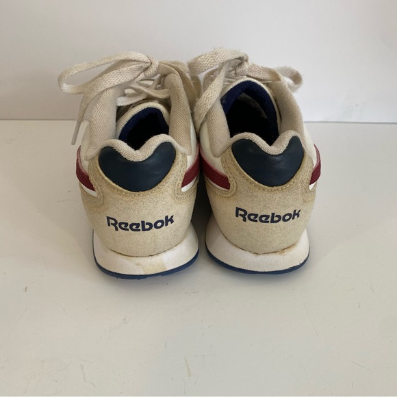 Reebok Classic Harmon Run sneaker in ivory/maroon/navy youth size 13 tennis shoe - Picture 4 of 8